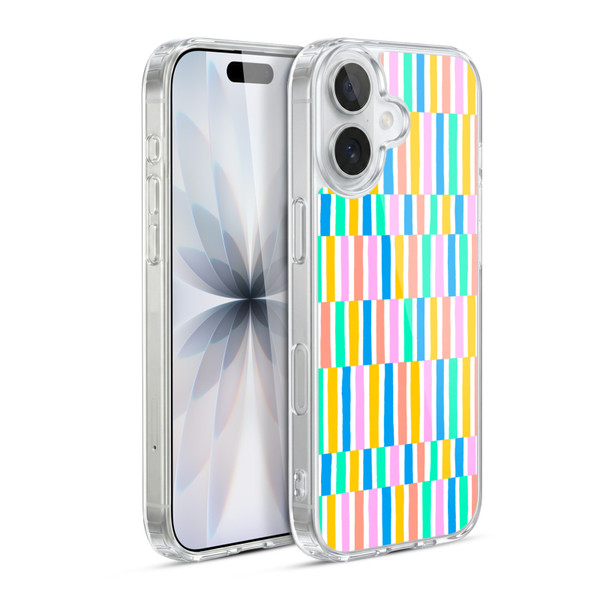 Ninola Colorful Color Block Summer Soft Gel Case for Apple iPhone 17