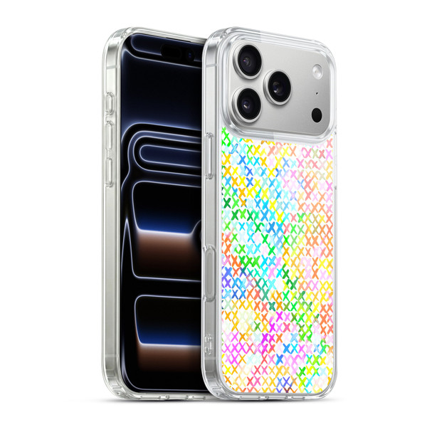 Ninola Colorful Summer Crosstitch Soft Gel Case for Apple iPhone 17 Pro Max