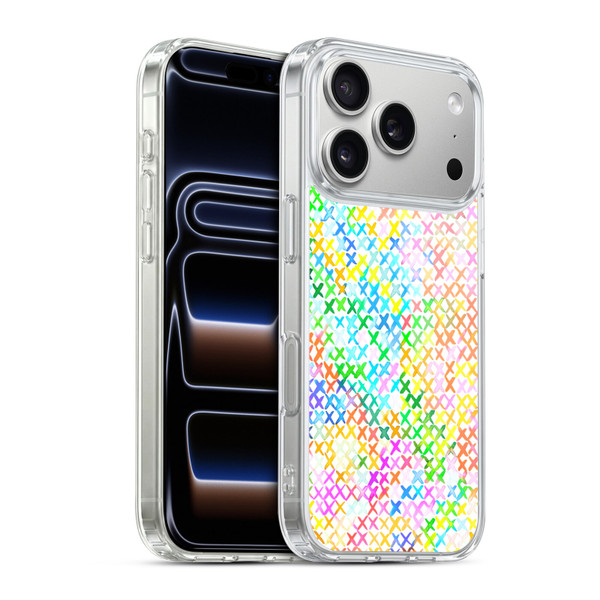 Ninola Colorful Summer Crosstitch Soft Gel Case for Apple iPhone 17 Pro