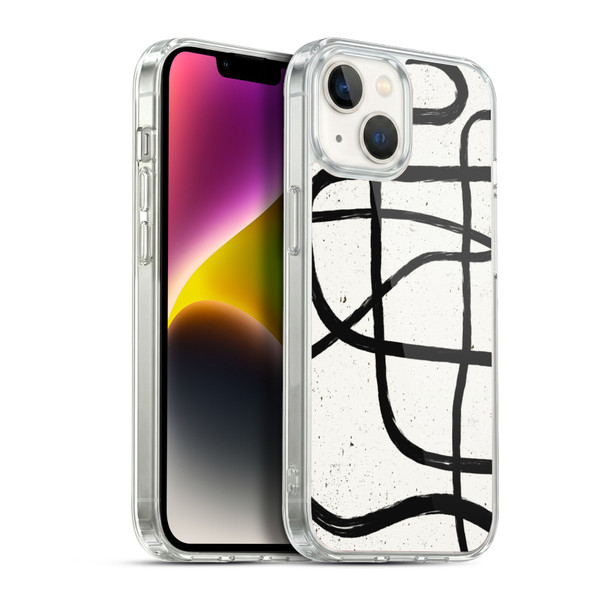 Ninola Freeform Patterns Scandinavian Marker Soft Gel Case for Apple iPhone 14