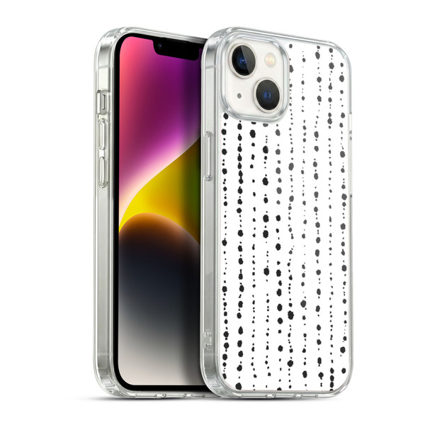 Ninola Freeform Patterns Boho Dots Stripes Soft Gel Case for Apple iPhone 14 Plus & MagSafe