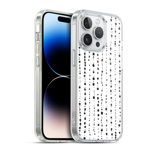 Ninola Freeform Patterns Boho Dots Stripes Soft Gel Case for Apple iPhone 14 Pro & MagSafe