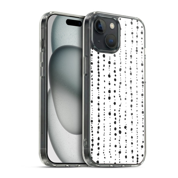 Ninola Freeform Patterns Boho Dots Stripes Soft Gel Case for Apple iPhone 15 & MagSafe