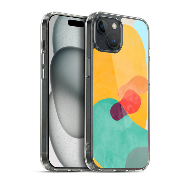 Ninola Freeform Patterns Abstracts Desert Soft Gel Case for Apple iPhone 15 Plus & MagSafe