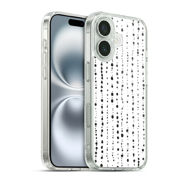 Ninola Freeform Patterns Boho Dots Stripes Soft Gel Case for Apple iPhone 16 & MagSafe