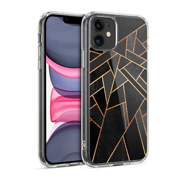 Elisabeth Fredriksson Geometric Design And Pattern Black Night Soft Gel Case for Apple iPhone 11