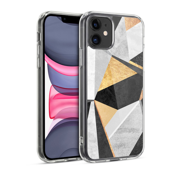 Elisabeth Fredriksson Geometric Design And Pattern Geometry Gold Soft Gel Case for Apple iPhone 11
