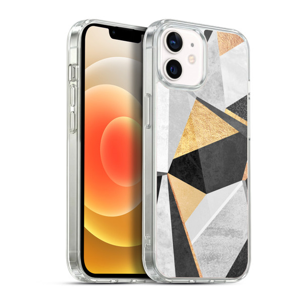 Elisabeth Fredriksson Geometric Design And Pattern Geometry Gold Soft Gel Case for Apple iPhone 12 / iPhone 12 Pro & MagSafe