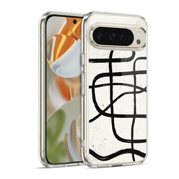 Ninola Freeform Patterns Scandinavian Marker Soft Gel Case for Google Pixel 9 / Pixel 9 Pro