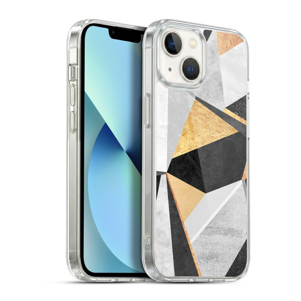 Elisabeth Fredriksson Geometric Design And Pattern Geometry Gold Soft Gel Case for Apple iPhone 13