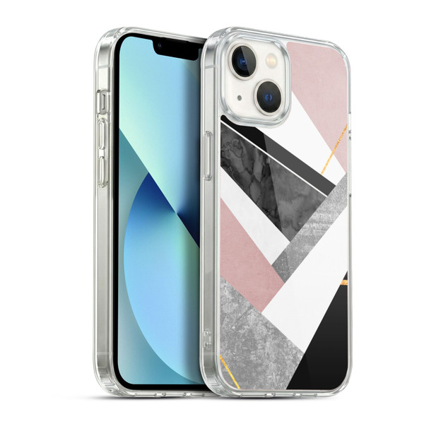 Elisabeth Fredriksson Geometric Design And Pattern Lines And Layers Soft Gel Case for Apple iPhone 13