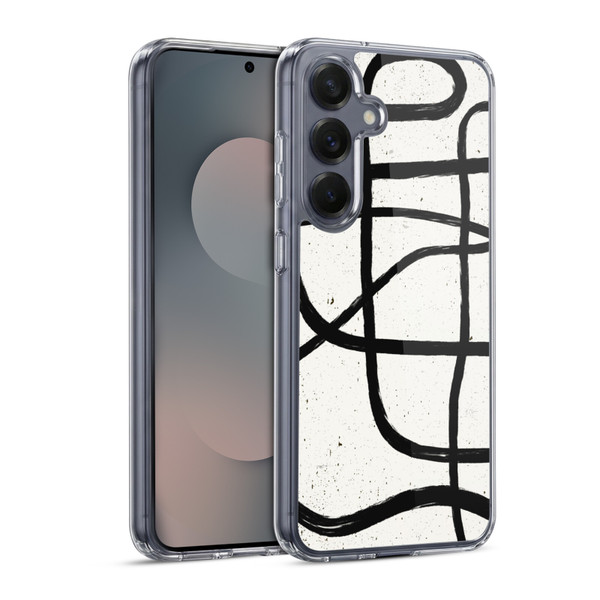 Ninola Freeform Patterns Scandinavian Marker Soft Gel Case for Samsung Galaxy S25 & MagSafe