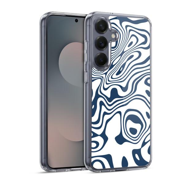 Ninola Freeform Patterns Trippy Circular Shapes Soft Gel Case for Samsung Galaxy S25 & MagSafe