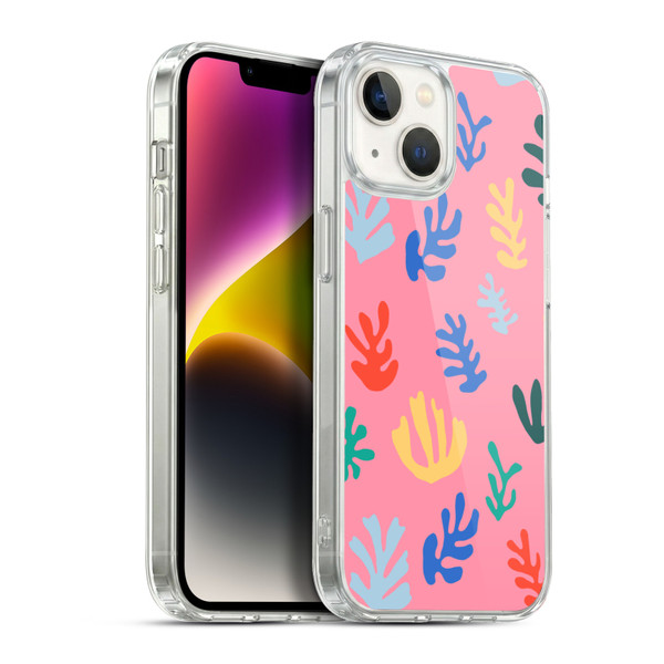 Ninola Ocean Colorful Leaves Soft Gel Case for Apple iPhone 14