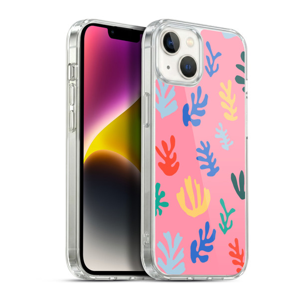Ninola Ocean Colorful Leaves Soft Gel Case for Apple iPhone 14 Plus & MagSafe