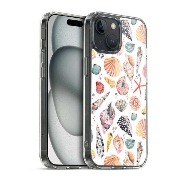 Ninola Ocean Sea Shells Soft Gel Case for Apple iPhone 15 & MagSafe