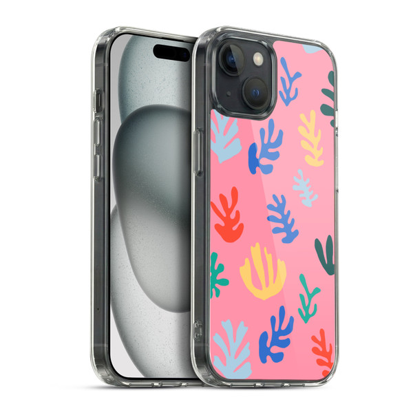 Ninola Ocean Colorful Leaves Soft Gel Case for Apple iPhone 15 Plus & MagSafe