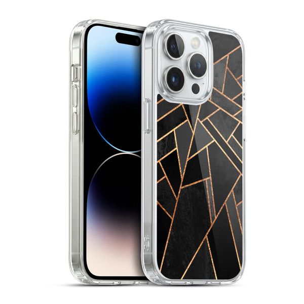 Elisabeth Fredriksson Geometric Design And Pattern Black Night Soft Gel Case for Apple iPhone 14 Pro & MagSafe