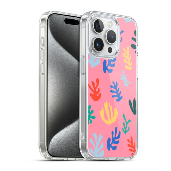 Ninola Ocean Colorful Leaves Soft Gel Case for Apple iPhone 15 Pro & MagSafe