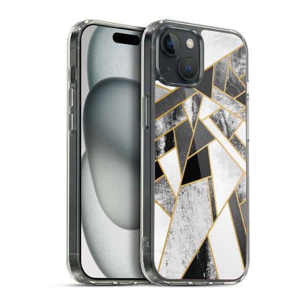 Elisabeth Fredriksson Geometric Design And Pattern Fragments Soft Gel Case for Apple iPhone 15 Plus & MagSafe