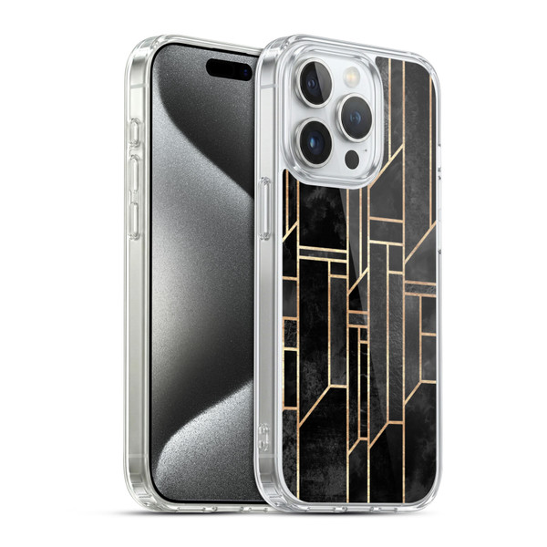 Elisabeth Fredriksson Geometric Design And Pattern Black Skies Soft Gel Case for Apple iPhone 15 Pro & MagSafe