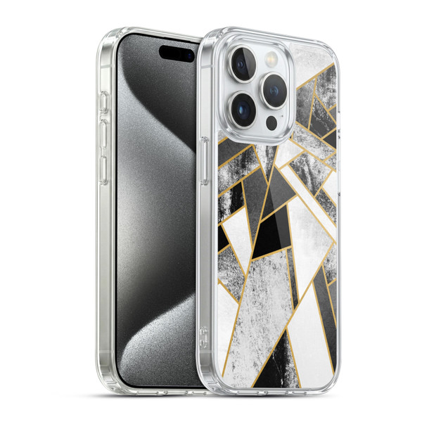 Elisabeth Fredriksson Geometric Design And Pattern Fragments Soft Gel Case for Apple iPhone 15 Pro & MagSafe
