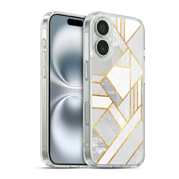 Elisabeth Fredriksson Geometric Design And Pattern Gold City Soft Gel Case for Apple iPhone 16 & MagSafe