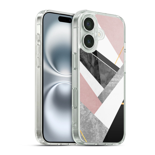 Elisabeth Fredriksson Geometric Design And Pattern Lines And Layers Soft Gel Case for Apple iPhone 16 & MagSafe