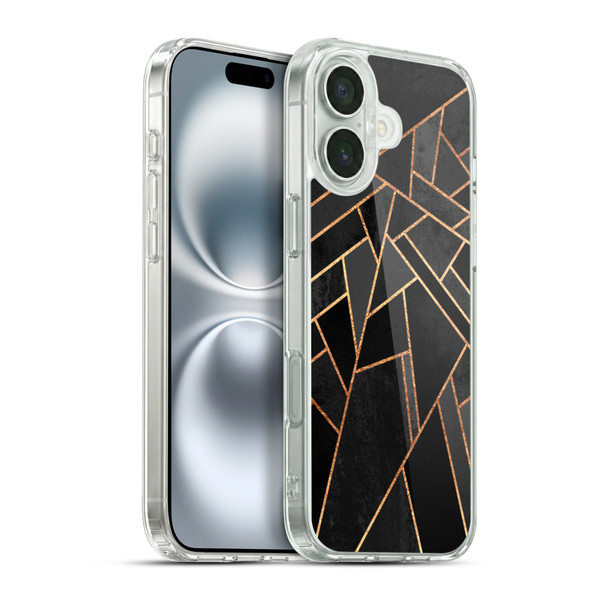 Elisabeth Fredriksson Geometric Design And Pattern Black Night Soft Gel Case for Apple iPhone 16 Plus & MagSafe