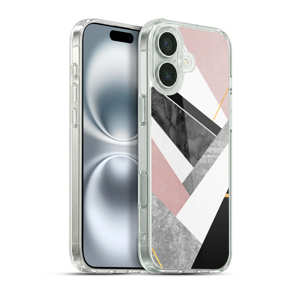 Elisabeth Fredriksson Geometric Design And Pattern Lines And Layers Soft Gel Case for Apple iPhone 16 Plus & MagSafe