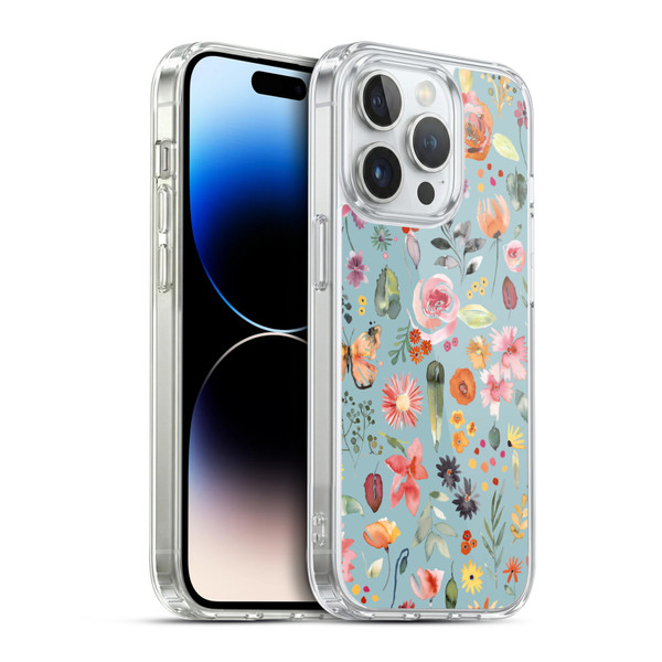 Ninola Spring Floral Nature Soft Gel Case for Apple iPhone 14 Pro & MagSafe