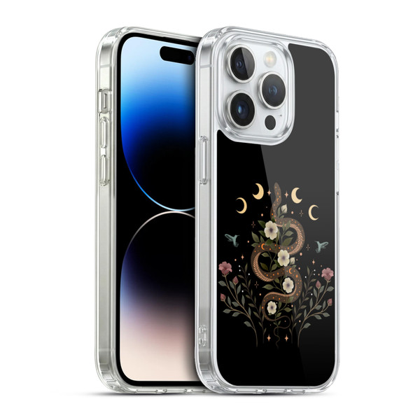 Episodic Drawing Illustration Animals Serpent Spell Soft Gel Case for Apple iPhone 13 Pro & MagSafe