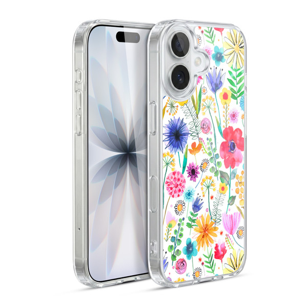 Ninola Spring Floral Flowers Garden Soft Gel Case for Apple iPhone 17