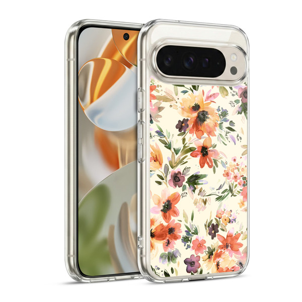 Ninola Spring Floral Painterly Flowers Soft Gel Case for Google Pixel 9 / Pixel 9 Pro