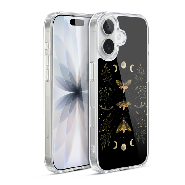 Episodic Drawing Illustration Animals Death Head Moth Night Soft Gel Case for Apple iPhone 17