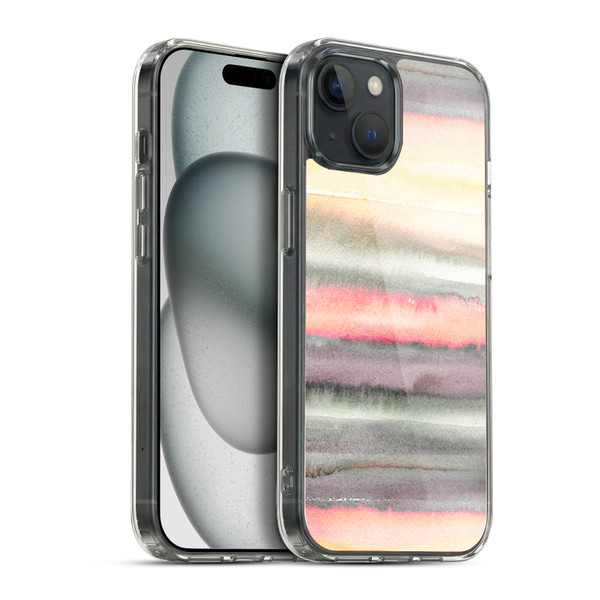Ninola Watercolor Patterns Gradient Summer Soft Gel Case for Apple iPhone 15 Plus & MagSafe
