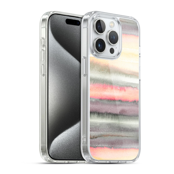 Ninola Watercolor Patterns Gradient Summer Soft Gel Case for Apple iPhone 15 Pro & MagSafe