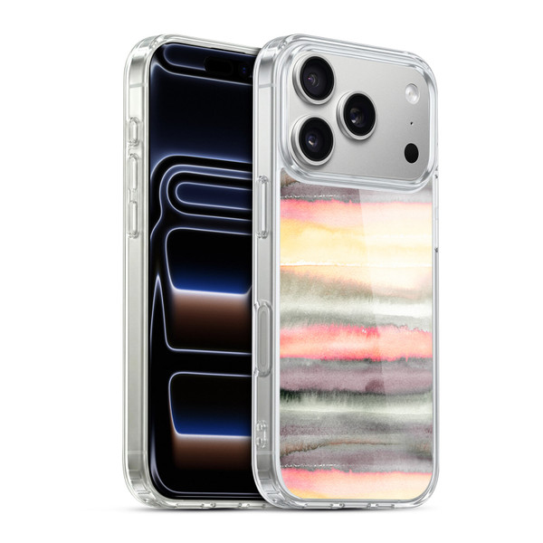 Ninola Watercolor Patterns Gradient Summer Soft Gel Case for Apple iPhone 17 Pro