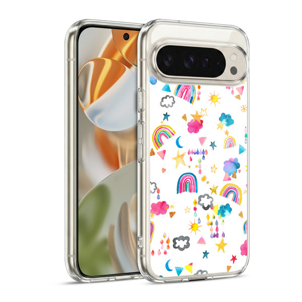 Ninola Watercolor Patterns Sky Kids Fantasy Soft Gel Case for Google Pixel 9 / Pixel 9 Pro