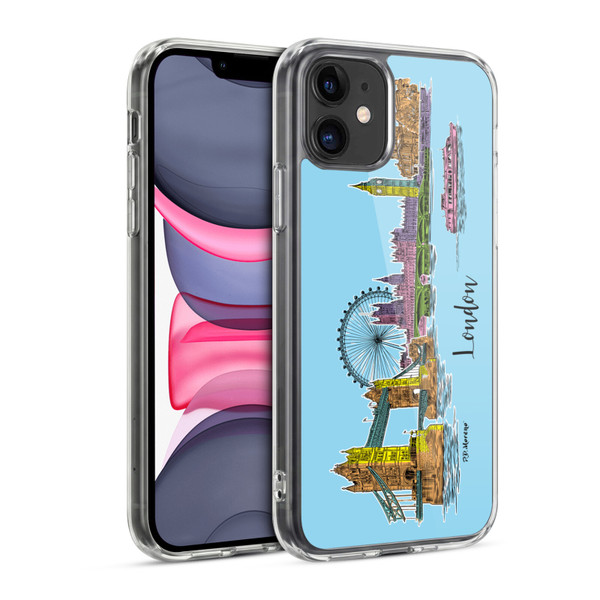 P.D. Moreno City Sketches London Soft Gel Case for Apple iPhone 11