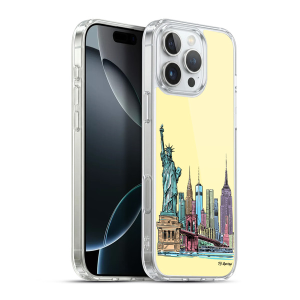 P.D. Moreno City Sketches NYC Soft Gel Case for Apple iPhone 16 Pro Max & MagSafe