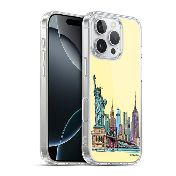 P.D. Moreno City Sketches NYC Soft Gel Case for Apple iPhone 16 Pro & MagSafe