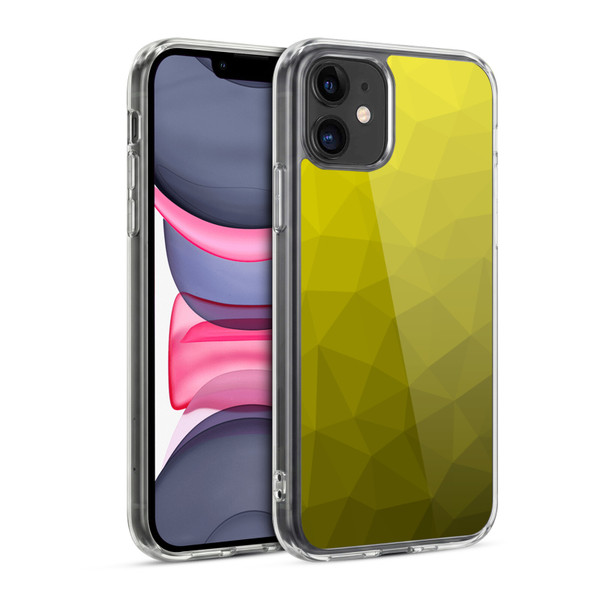 PLdesign Geometric Patterns Yellow Gradient Mesh Soft Gel Case for Apple iPhone 11
