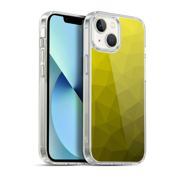 PLdesign Geometric Patterns Yellow Gradient Mesh Soft Gel Case for Apple iPhone 13