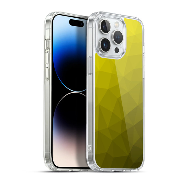 PLdesign Geometric Patterns Yellow Gradient Mesh Soft Gel Case for Apple iPhone 13 Pro Max & MagSafe