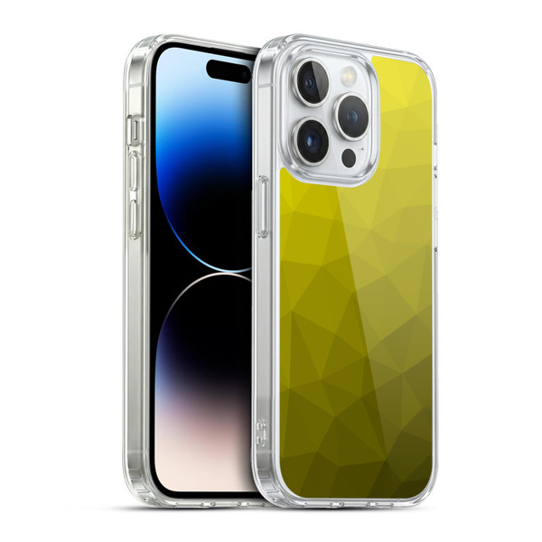 PLdesign Geometric Patterns Yellow Gradient Mesh Soft Gel Case for Apple iPhone 13 Pro & MagSafe