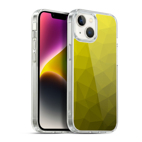 PLdesign Geometric Patterns Yellow Gradient Mesh Soft Gel Case for Apple iPhone 14