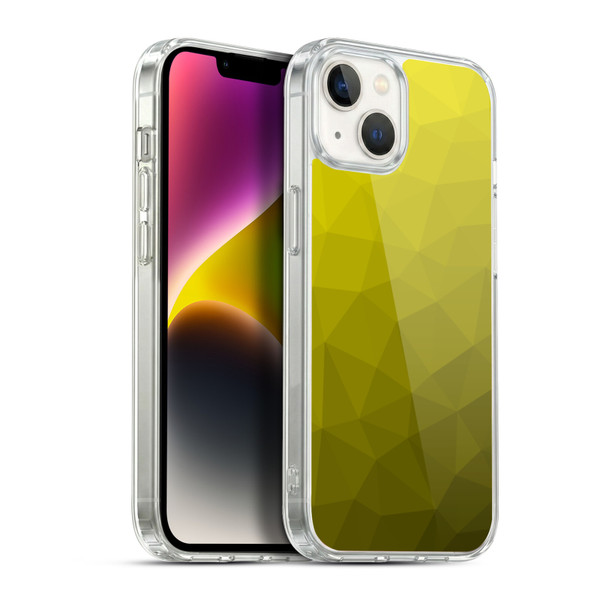 PLdesign Geometric Patterns Yellow Gradient Mesh Soft Gel Case for Apple iPhone 14 Plus & MagSafe