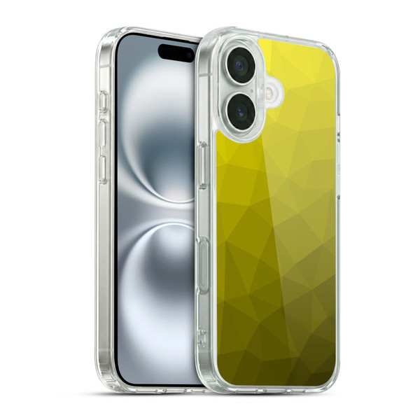 PLdesign Geometric Patterns Yellow Gradient Mesh Soft Gel Case for Apple iPhone 16 & MagSafe