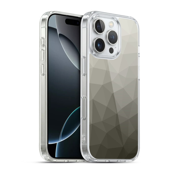 PLdesign Geometric Patterns Gray Gradient Mesh Soft Gel Case for Apple iPhone 16 Pro & MagSafe